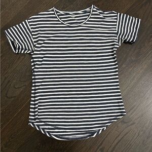 Madewell 'Whisper' Striped Cotton Crewneck Tee in Size Extra Small